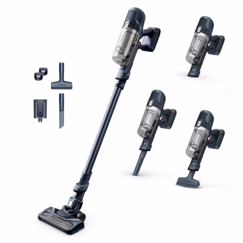 Rowenta X-Pert6.60 Aspirateur balai sans fil multifonction, Puissance de 100W, 45 minutes d'autonomie RH6831EO, Noir